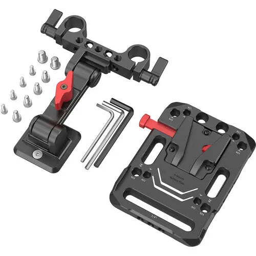 SmallRig 2991 V-Lock Battery Plate with 15mm Rod Clamp & Adjustable Arm - AVC photo video store
