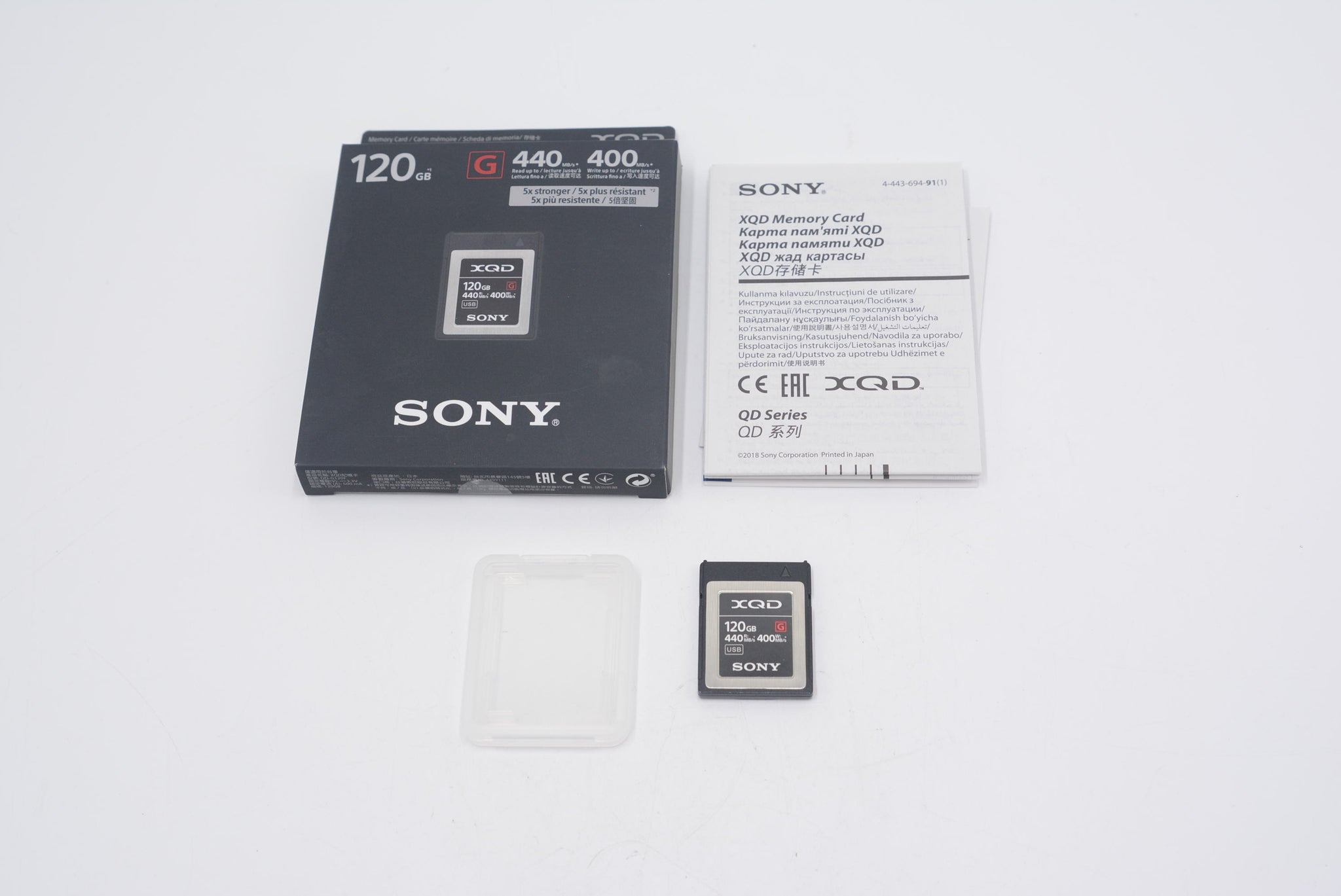 Sony QDG120F G Series XQD Memory Card, 120GB With Box, Used