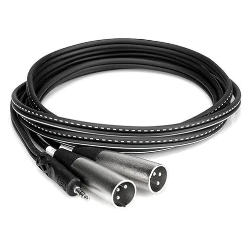 Hosa CYX402M Stereo Miniphone 3.5mm Male To Two XLR Male Y-Cable, 6.6' - AVC photo video store