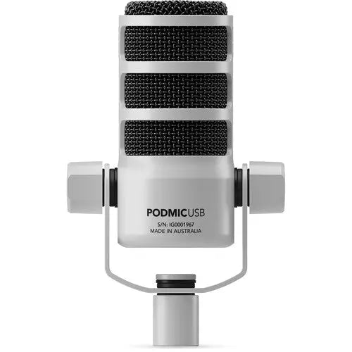 Rode PodMic USB and XLR Dynamic Broadcast Microphone White - AVC photo video store