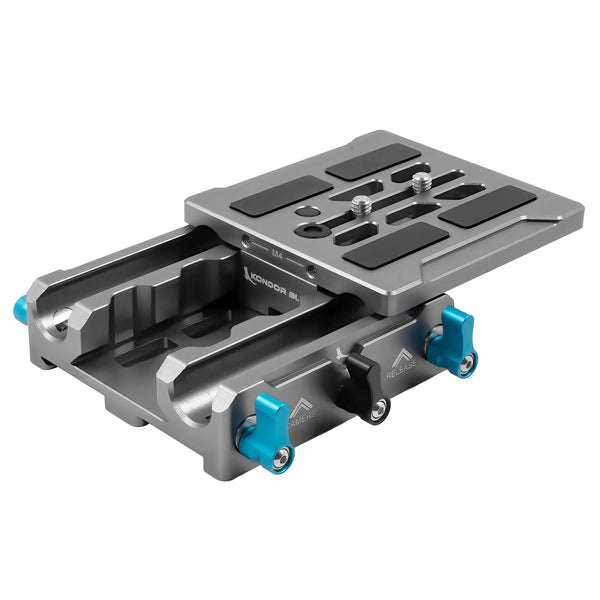 Kondor Blue Universal LWS ARRI Bridge Plate for ARRI, RED, URSA, C70, VENICE (Space Gray) - AVC photo video store