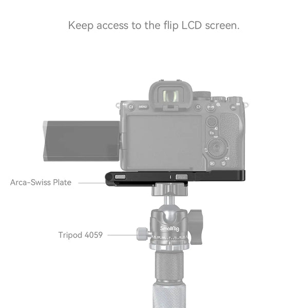 SmallRig 3984 Foldable L-Shape Mount Plate F/A7R V, A7 V, A7 IV, A7S III - AVC photo video store