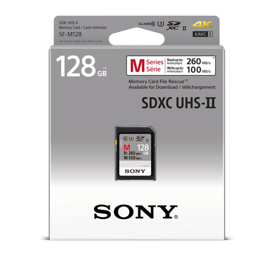 Sony SFM128/T2 SF-M Series UHS-II SDXC Memory Card, 128GB