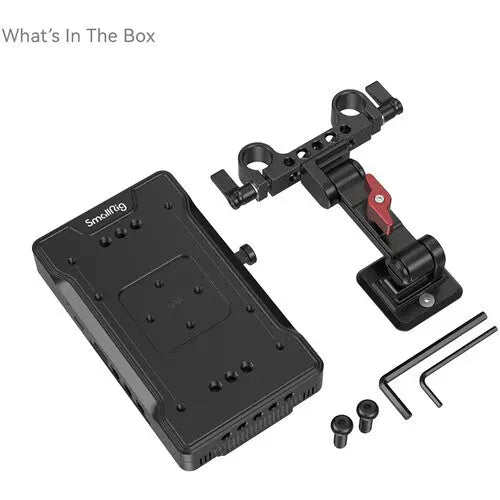 SmallRig 3204B V-Mount Battery Adapter Plate with 15mm LWS Rod Clamp & Adjustable Arm - AVC photo video store