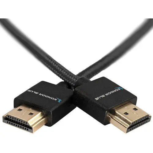 Kondor Blue HDMI to HDMI 16" Thin Braided Cable F/on Camera Monitors, Black - AVC photo video store