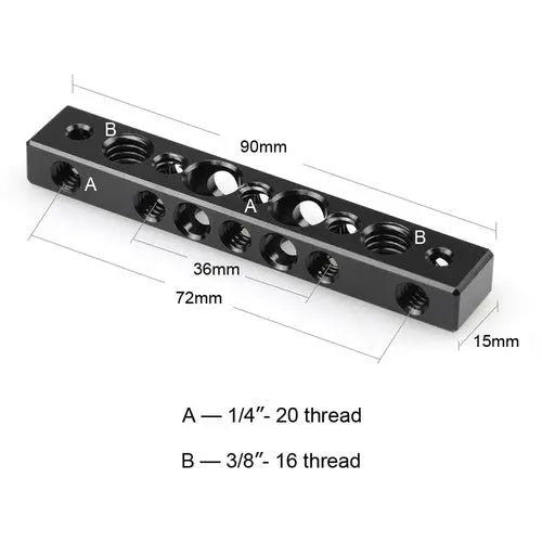 SmallRig 1091 Cheese Bar with 1/4 Inch and 3/8 Inch Screw Hole - AVC photo video store