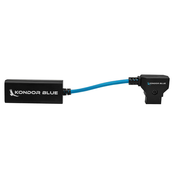 Kondor Blue D-Tap to Female USB C PD 2 Way Battery Charging Power Cable (Kondor Blue) - AVC photo video store