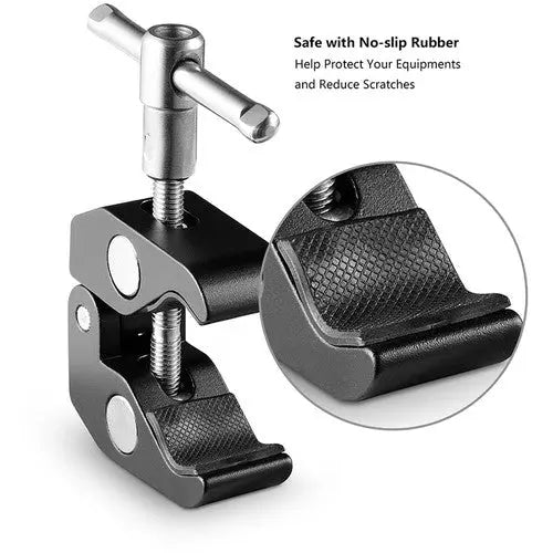 SmallRig 2058 Super Clamp with 1/4"-20 and 3/8"-16 Threaded Holes (2pcs) - AVC photo video store