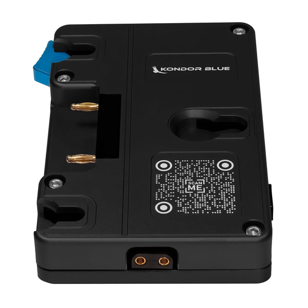 Placa de bateria Kondor Blue Blackmagic URSA Mini (montagem dourada) (preto raven)