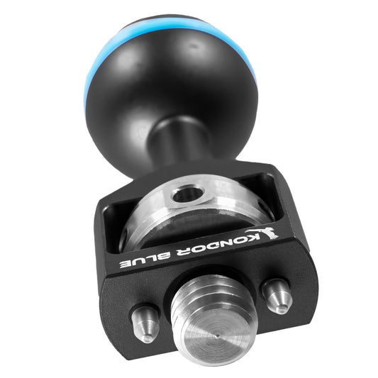 Kondor Blue 3/8" Ball Head with Locating Pins for Magic Arms (Raven Black)