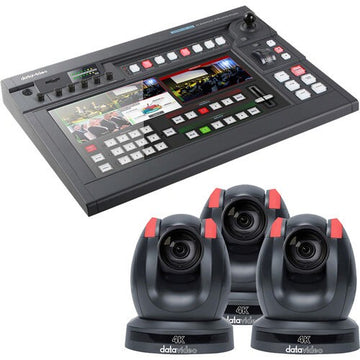 Datavideo SHOWCAST 100 4K Switcher Kit w/3 PTC-280 Cameras