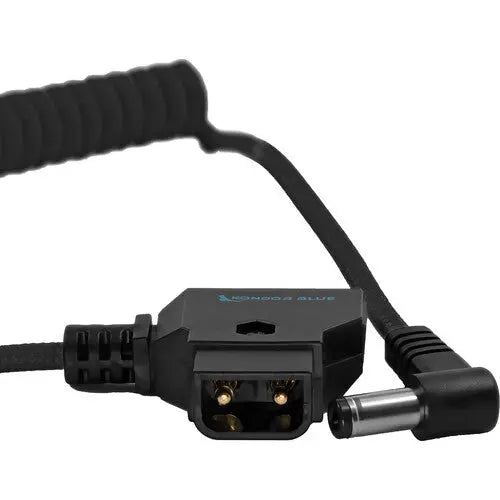Kondor Blue D-Tap to DC Right Angle Coiled Cable (5.5 x 2.5mm) F/Canon C70 - AVC photo video store