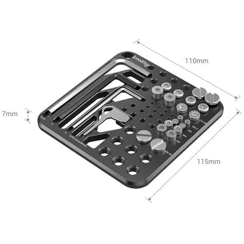 SmallRig MD3184 Screw and Allen Wrench Storage Plate Kit - AVC photo video store