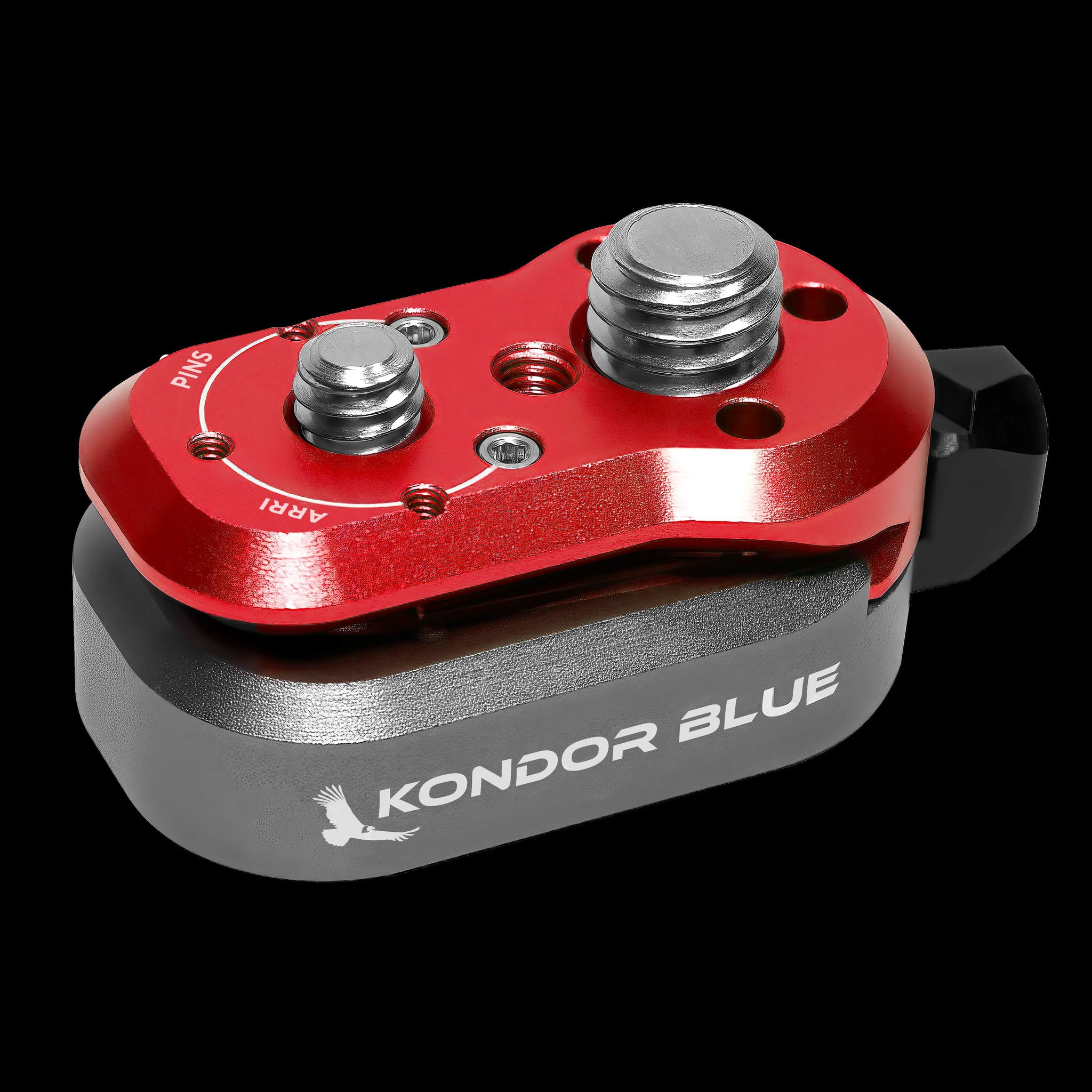 Kondor Blue Mini Lock Quick Release Plates for Professional Camera Workflows (Cardinal Red)