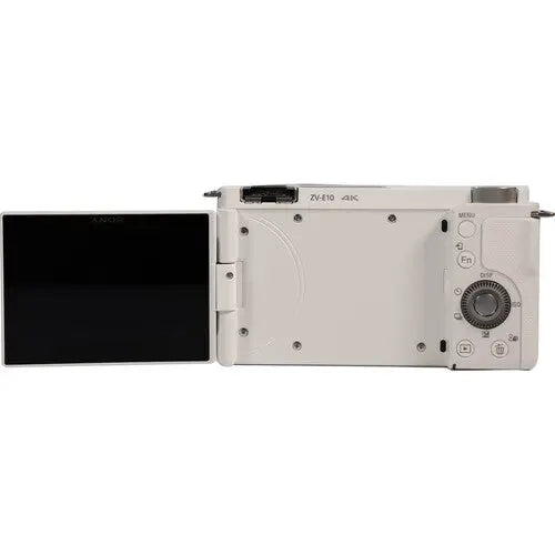 Sony ZVE10/W Mirrorless Camera, Body Only, White - AVC photo video store