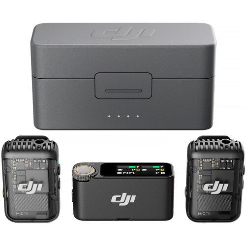 DJI MIC 2 Wireless Microphone Kit (2 TX + 1 RX + Charging Case)