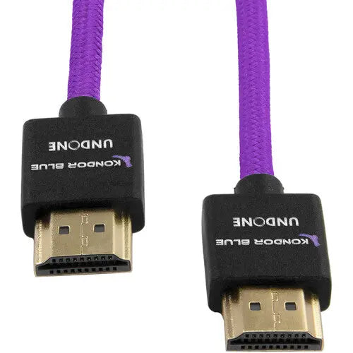 Kondor Blue Gerald Undone MK2 18" Full HDMI Straight Braided Cable (Purple) - AVC photo video store