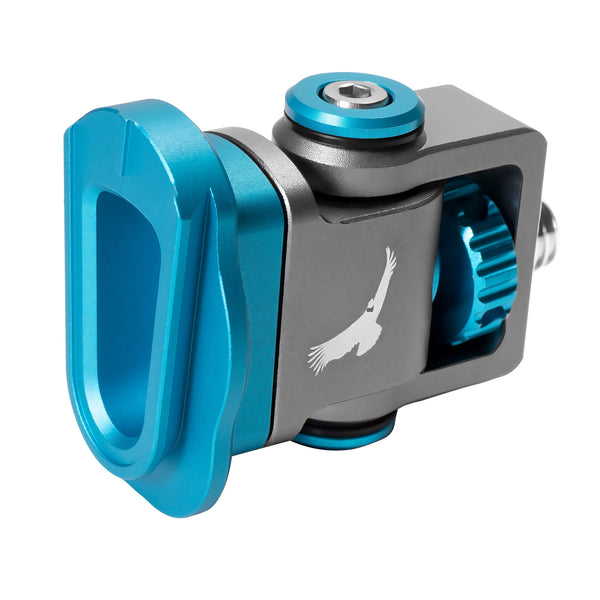 Suporte de monitor giratório e inclinável Kondor Blue com mini liberação rápida integrada (inclinação/panorâmica) (cinza espacial)