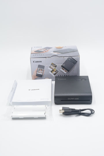 Canon QX10/00391 SELPHY Square QX10 Compact Photo Printer (Black), Open Box