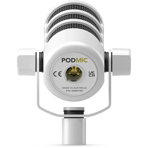 Rode Podmic Dynamic Podcasting Microphone, White