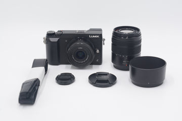 Panasonic DMCGX85/01261 Lumix DMC-GX85 w/Dual Lens Bundle 12-32mm & 45-150mm , Used