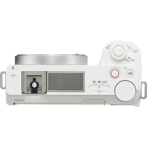 Sony ZVE10II/W Mirrorless Camera, Body Only, White - AVC photo video store