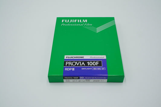Fujifilm Provia 100F Professional RDP-III Color Transparency Film (4 x 5", 20 Sheets)