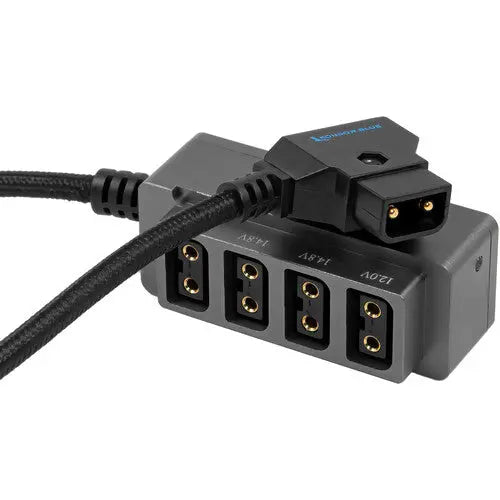 Kondor Blue Male D-Tap to 4-Port Female D-Tap Splitter Hub (16