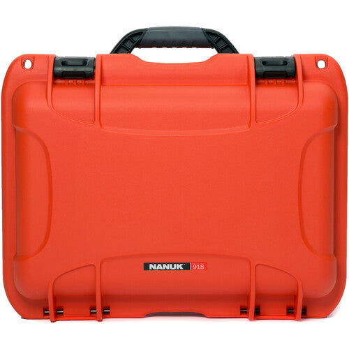 Nanuk 918 Hard Case with Foam Insert for Six Lenses (Orange, 20.L)