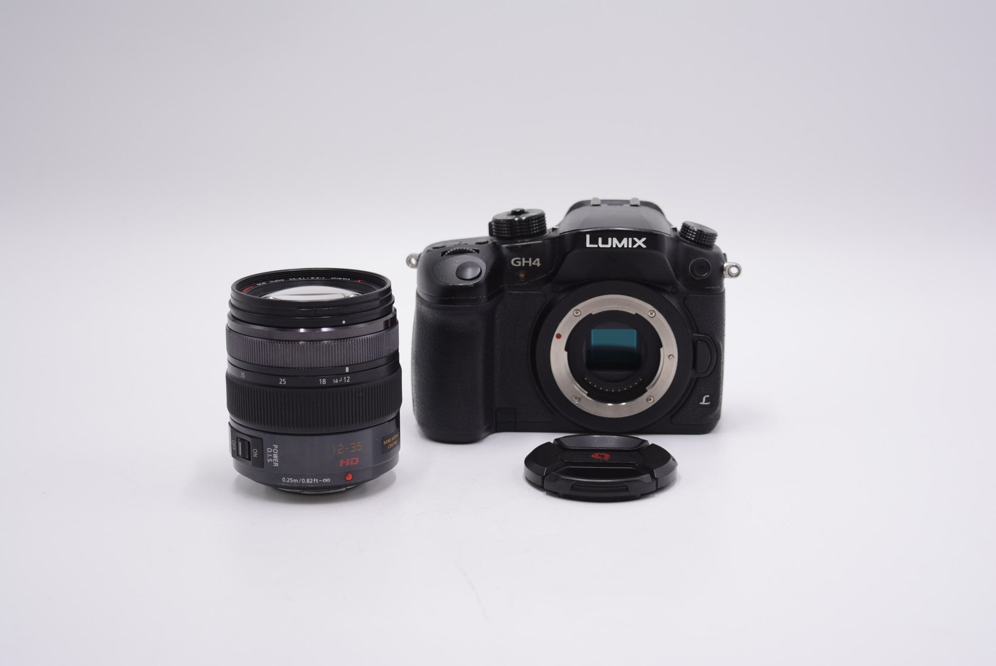 Panasonic GH4/01319 DMC-GH4 Mirrorless Camera + Vario 12-35mm f/2.8 ASPH Lens, Used (For Parts)