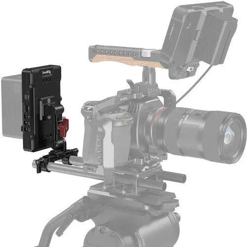 SmallRig 3204B V-Mount Battery Adapter Plate with 15mm LWS Rod Clamp & Adjustable Arm - AVC photo video store