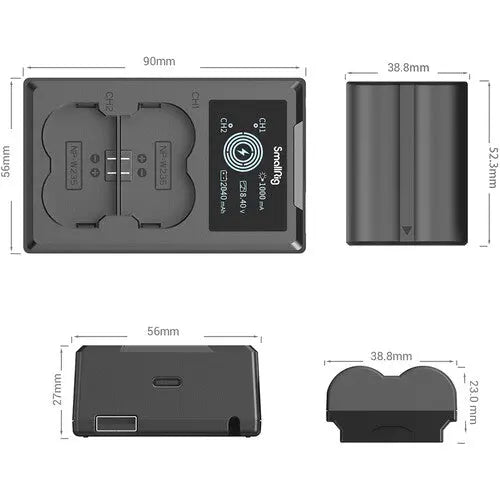 SmallRig 3822 NPW235 Camera Battery and Charger Kit - AVC photo video store