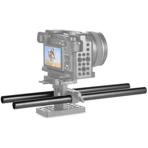 SmallRig 1053 15mm Black Aluminum Alloy Rod (M12-30cm / 12in) (2pcs) - AVC photo video store