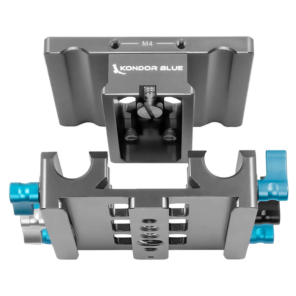 Kondor Blue Universal LWS ARRI Bridge Plate for ARRI, RED, URSA, C70, VENICE (Space Gray) - AVC photo video store