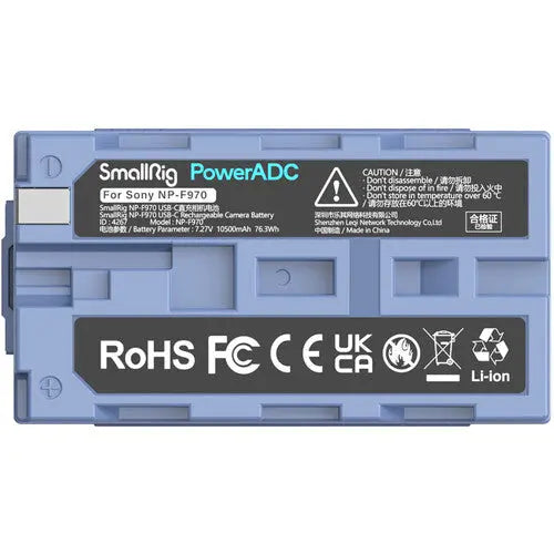 SmallRig 4267 NP-F970 USB-C Rechargeable Camera Battery - AVC photo video store