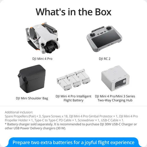 DJI Mini 4 Pro Fly More Combo w/RC 2 - AVC photo video store