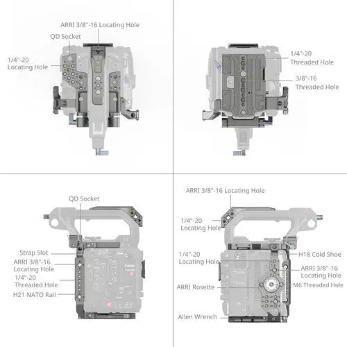 SmallRig 4947 Basic Cage Kit for Canon C400 - AVC photo video store