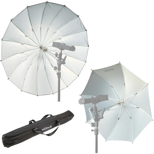 Rogue Umbrella Travel Kit (38" with Diffuser + 32" Shoot-Through)