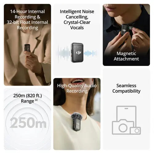 DJI MIC 2 Wireless Microphone (1TX + 1RX) - AVC photo video store