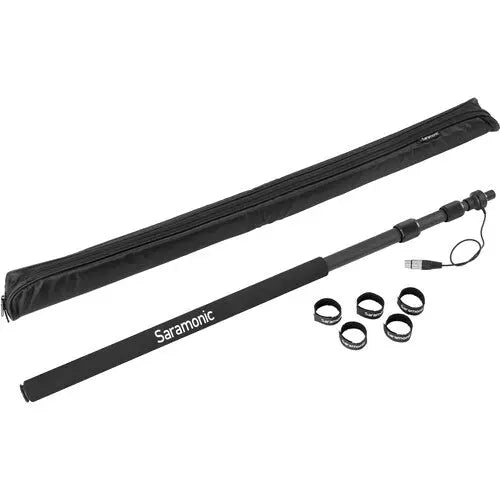 Saramonic Boompole Light Universal 3-Section Carbon Fiber Boompole with Internal Coiled XLR Cable (8.2') - AVC photo video store