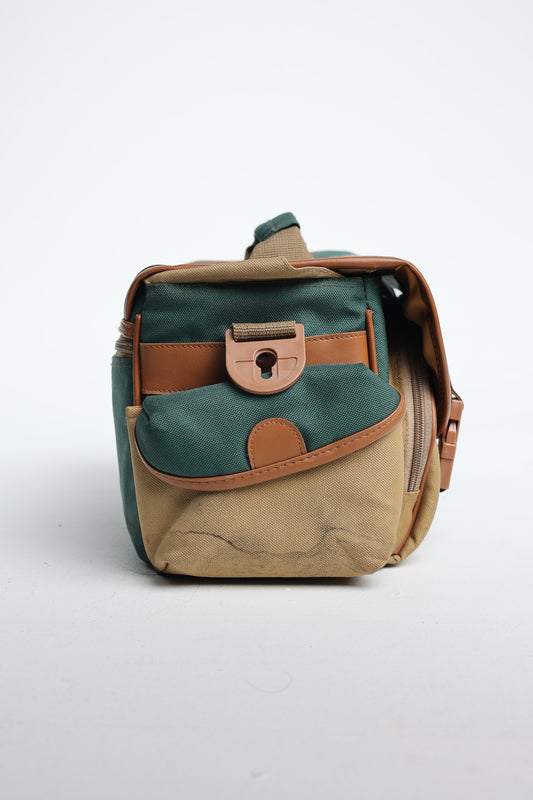 Vantage Green/Tan Vintage Shoulder Bag. Used