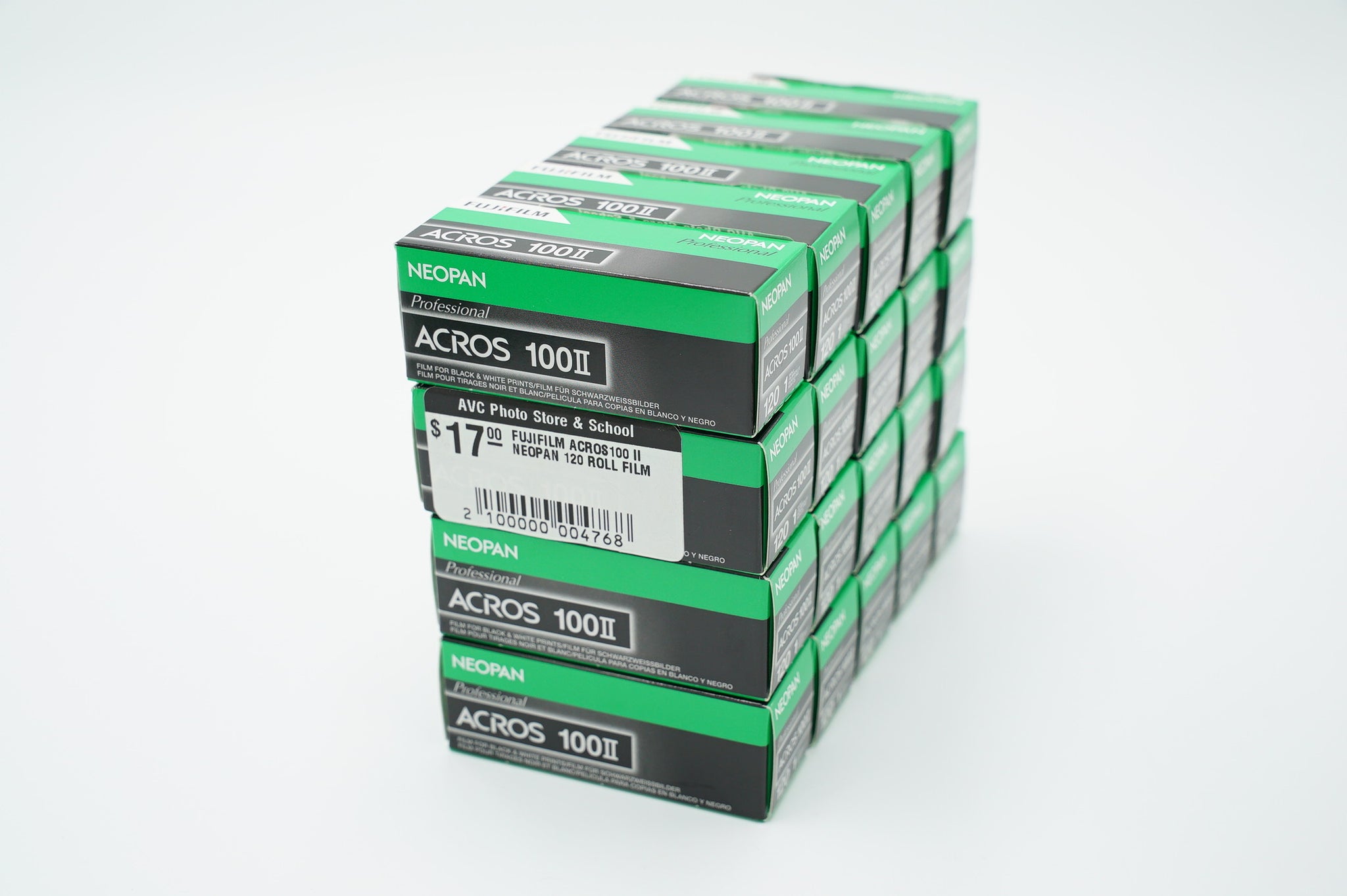 Fujifilm ACROS100 II Neopan 120 Roll Film (Expired 03/23), Bundle of 20