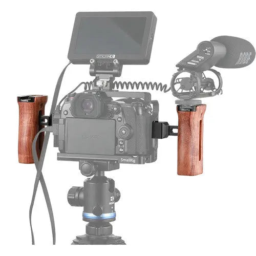SmallRig 2187C Wooden Side Handle with NATO Clamp - AVC photo video store