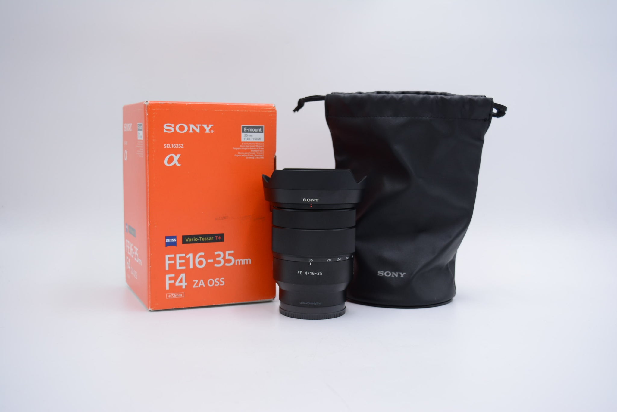 Sony SEL1635Z/1967753 FE 16-35mm f/4 ZA OSS Vario-Tessar T* Lens, Used