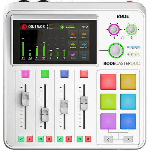 Rode Caster Duo Integrated Audio Production Studio, White