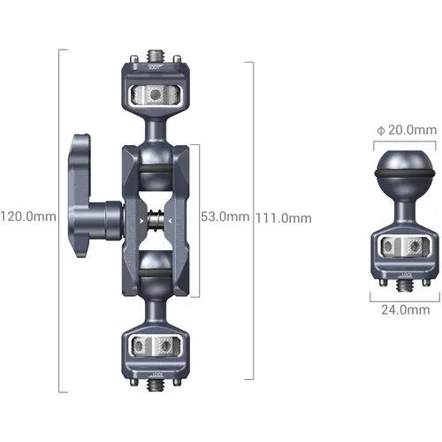 SmallRig 3873 Magic Arm with Dual Ball Heads (1/4"-20 Screws) - AVC photo video store