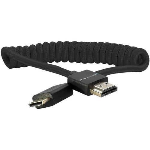 Kondor Blue Gerald Undone Mini HDMI to Full HDMI Cable 12"-24" Coiled (Black)