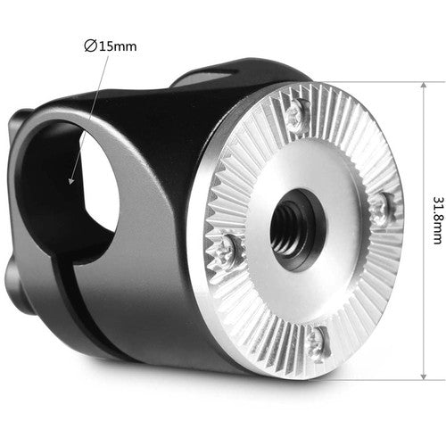 SmallRig 1686B Single 15mm Rod Clamp with ARRI Rosette