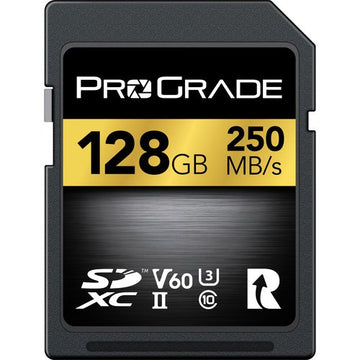 Prograde Digital PGSD128GBKNA 128GB UHS-II SDXC V60 Memory Card