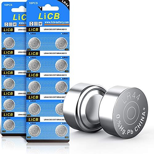 LiCB LR44 1.5V Button Battery (Pack of 2)